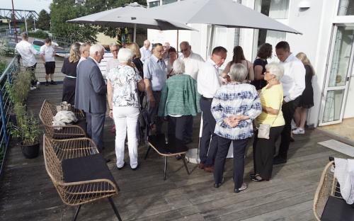 Gemütlichen Beisammensein auf der Terrasse 